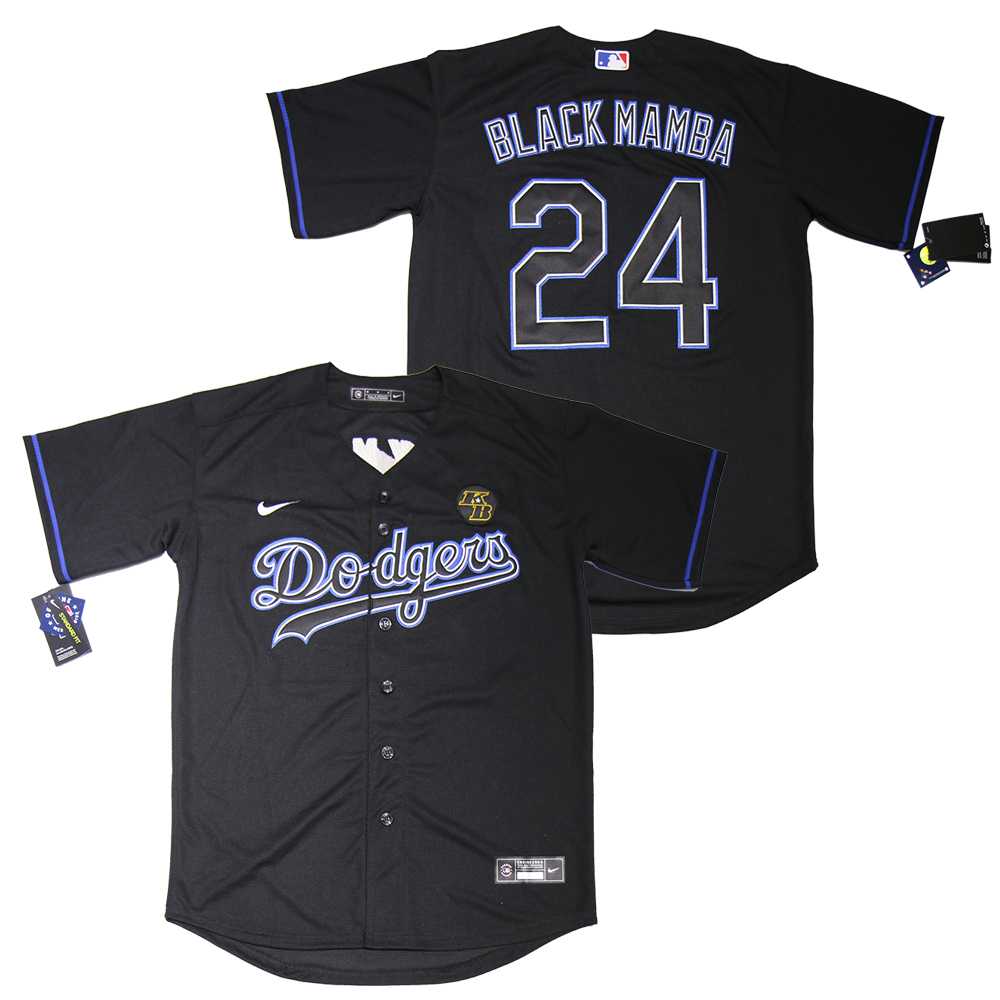 Dodgers 24 Kobe Bryant Nike Black Light Out Cool Base Jersey,We sell and wholesale Dodgers 24 Kobe Bryant Nike Black Light Out Cool Base Jersey on line form chian!